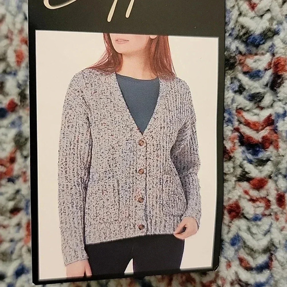 Supplies Confetti Knit Cardigan Button Front Sweater Size XL - Picture 3 of 8